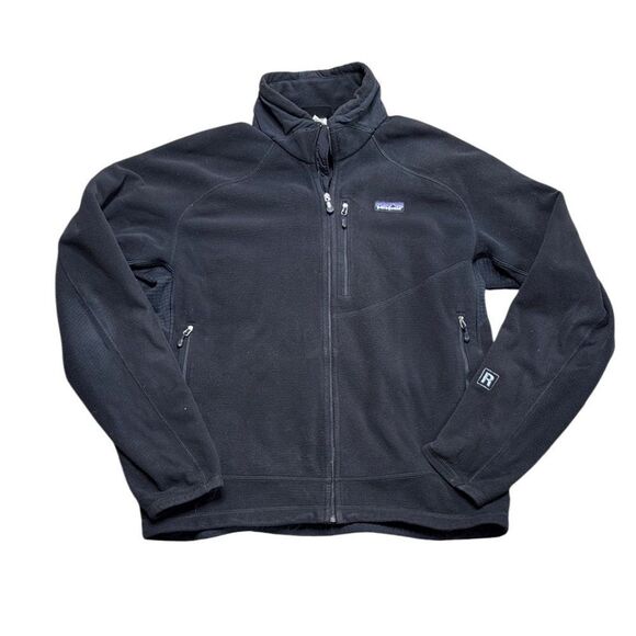 Patagonia Men’s Black R2 Zip Up Synchilla Jacket Large - Picture 1 of 5